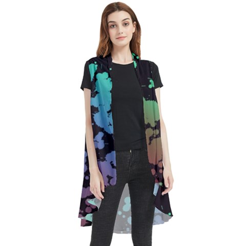 Illustrations Background Abstract Pattern Texture Sleeveless Chiffon Waistcoat Shirt by Wegoenart