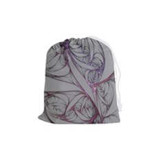 Art Illustration Abstract Background Watercolor Drawstring Pouch (medium) by Wegoenart