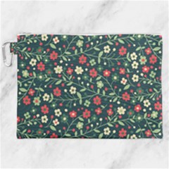 Flowering-branches-seamless-pattern Canvas Cosmetic Bag (xxl) by Zezheshop