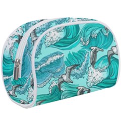 Sea Waves Seamless Pattern Make Up Case (large) by Wegoenart