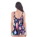 Cute-seamless-pattern-with-colorful-sweets-cakes-lollipops Skater Dress Swimsuit View2