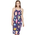 Cute-seamless-pattern-with-colorful-sweets-cakes-lollipops Bodycon Cross Back Summer Dress View1