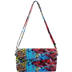 Graffiti-wall-mural-painting-arts Removable Strap Clutch Bag by Simbadda