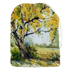 Landscape Painting Meadow Garden Drawstring Pouch (3xl) by Wegoenart