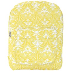 Yellow Lace Decorative Ornament - Pattern 14th And 15th Century - Italy Vintage  Full Print Backpack by ConteMonfrey