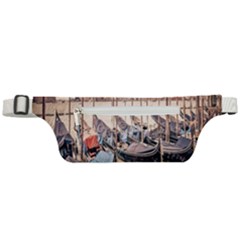 Black Several Boats - Colorful Italy  Active Waist Bag by ConteMonfrey