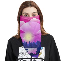 Landscape Illustration Illustrator Face Covering Bandana (triangle) by Wegoenart