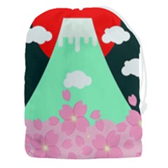 Mount Fuji Japan Landscape Volcano Drawstring Pouch (3xl) by Wegoenart