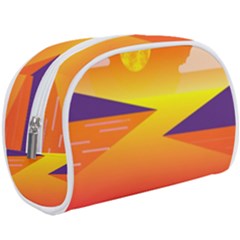 Sunset Lake Forest Hills Camp Make Up Case (large) by Wegoenart