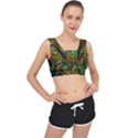 Chameleon Reptile Lizard Animal V-Back Sports Bra View1