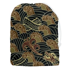 Oriental Traditional Seamless Pattern Drawstring Pouch (3xl) by Wegoenart