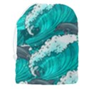 Sea Waves Seamless Pattern Drawstring Pouch (3XL) View2