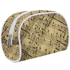 Vintage Background Music Nuts Sheet Music Make Up Case (large) by Wegoenart