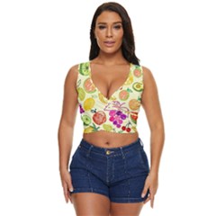 Seamless-fruit Women s Sleeveless Wrap Top by nateshop