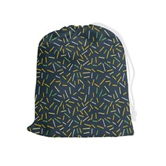 Abstract Pattern Sprinkles Sprinkle Drawstring Pouch (xl) by Wegoenart