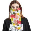 Citrus Fruit Seamless Pattern Face Covering Bandana (Triangle) View1