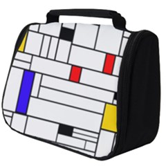 Illustration Geometric Abstract Plates Mosaic Full Print Travel Pouch (big) by Wegoenart