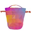 Illustration Geometric Pattern Design Graphic Drawstring Bucket Bag View1