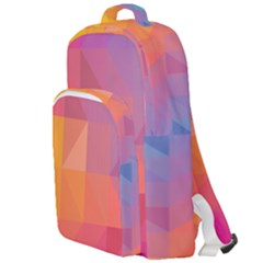 Illustration Geometric Pattern Design Graphic Double Compartment Backpack by Wegoenart