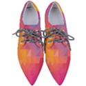 Illustration Geometric Pattern Design Graphic Pointed Oxford Shoes View1