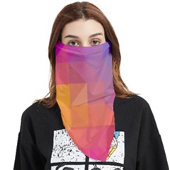 Illustration Geometric Pattern Design Graphic Face Covering Bandana (triangle) by Wegoenart