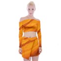 Abstract Painting Background Art Off Shoulder Top with Mini Skirt Set View1