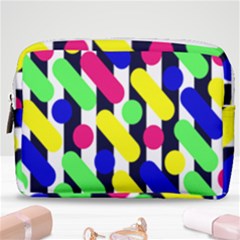 Illustration Geometric Form Circle Line Pattern Make Up Pouch (medium) by Wegoenart
