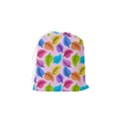 Pattern Illustration Background Abstract Leaves To Dye Drawstring Pouch (Small) View2
