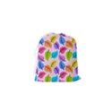 Pattern Illustration Background Abstract Leaves To Dye Drawstring Pouch (XS) View2