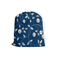 Illustration Pattern Abstract Wallpaper Design Drawstring Pouch (large) by Wegoenart