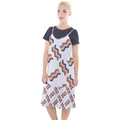Illustration Abstract-art Diagonal Stripe Stripes Camis Fishtail Dress by Wegoenart