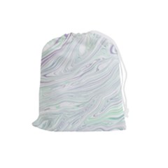 Illustration Marble Texture Marble Painting Drawstring Pouch (large) by Wegoenart