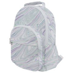 Illustration Marble Texture Marble Painting Rounded Multi Pocket Backpack by Wegoenart