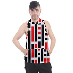 Illustration Background Geometric Pattern Men s Sleeveless Hoodie by Wegoenart
