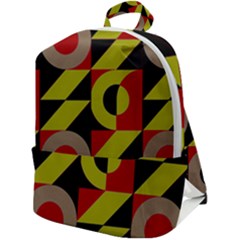 Illustration Background Pattern Texture Design Zip Up Backpack by Wegoenart