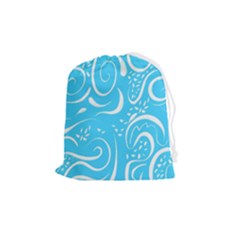 Illustration Scribble Reason Design Pattern Drawstring Pouch (medium) by Wegoenart