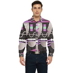 Illustration Background Abstract Geometric Men s Long Sleeve  Shirt by Wegoenart