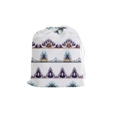 Illustrations Geometric Art Dividers Borders Drawstring Pouch (medium) by Wegoenart