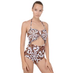Im Fourth Dimension Colour 44 Scallop Top Cut Out Swimsuit by imanmulyana