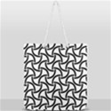 Background Monochrome Geometric Full Print Rope Handle Tote (Large) View1