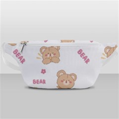 Illustrations Bear Cartoon Background Pattern Waist Bag  by Sudhe