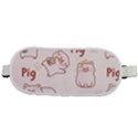 Pig Cartoon Background Pattern Rounded Waist Pouch View2