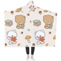 Illustration Bear Cartoon Background Pattern Wearable Blanket View2