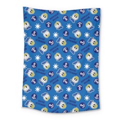 Illustration Duck Cartoon Background Medium Tapestry by Sudhe