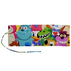Illustration Cartoon Character Animal Cute Roll Up Canvas Pencil Holder (m) by Sudhe