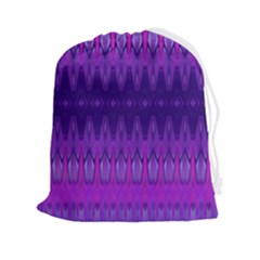 Illustration Purple Abstract Wallpaper Pattern Abstract Drawstring Pouch (2xl) by Sudhe