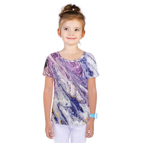 Marble Pattern Texture Kids  One Piece Tee by Jancukart