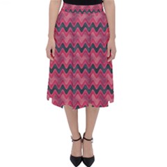 Background-pattern-structure Classic Midi Skirt by Jancukart