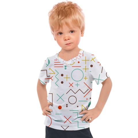 Mathematics Geometry Geometric Shape Euclidean Pattern Kids  Sports Tee by Sapixe