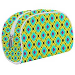 Abstract Pattern Tiles Square Design Modern Make Up Case (medium) by Amaryn4rt